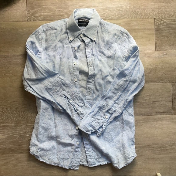 Tops - 100% premium linen button down blouse